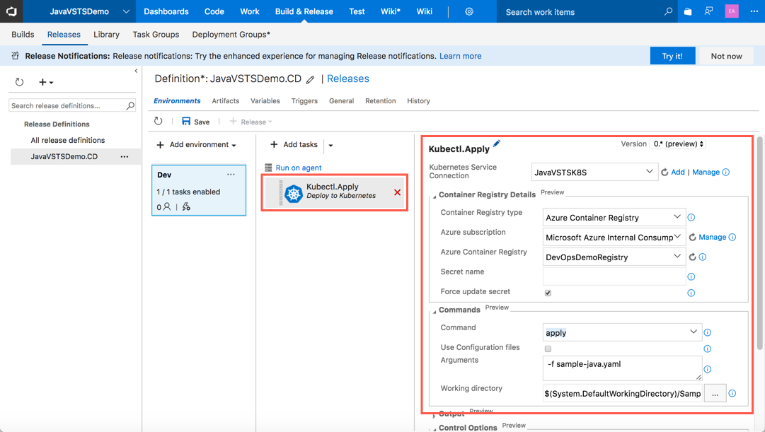 Автоматизация CI-CD для Java приложений с помощью Microsoft Visual Studio Team Services - 27