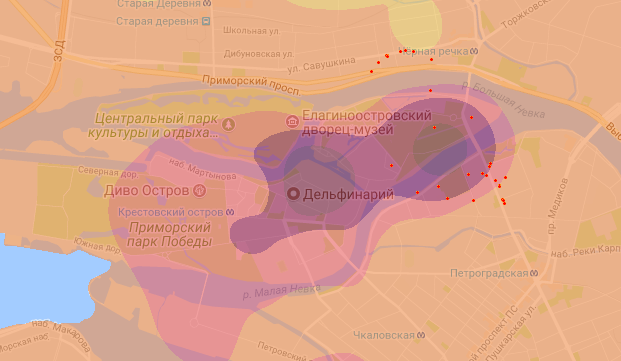 Тепловая карта российского рынка