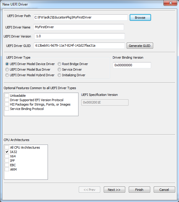 Пишем для UEFI BIOS в Visual Studio. Часть 2 – создаем свой первый драйвер и ускоряем отладку - 2