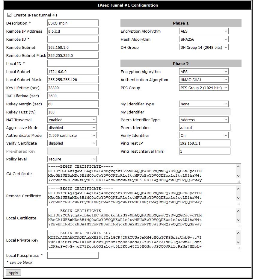 IPSec между ISR Cisco и 3G-роутером RUH2 с использованием динамически выделяемых IP - 2