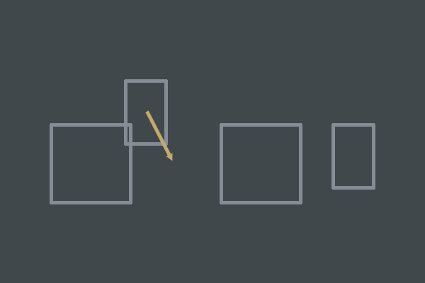 Two objects collide but velocity will separate them next frame Do not resolve this type of collision