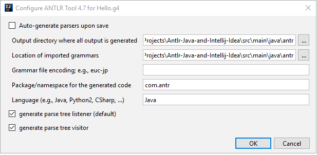 Пошаговое руководство работы с Antlr4 с Maven проектом для Java через Intellij Idea - 8