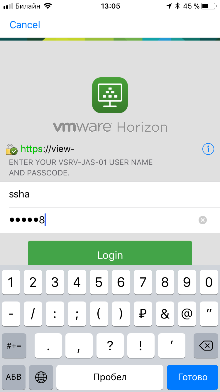 Настройка двухфакторной аутентификации в VMware Horizon View 7 c использованием OTP и сервера JAS - 16