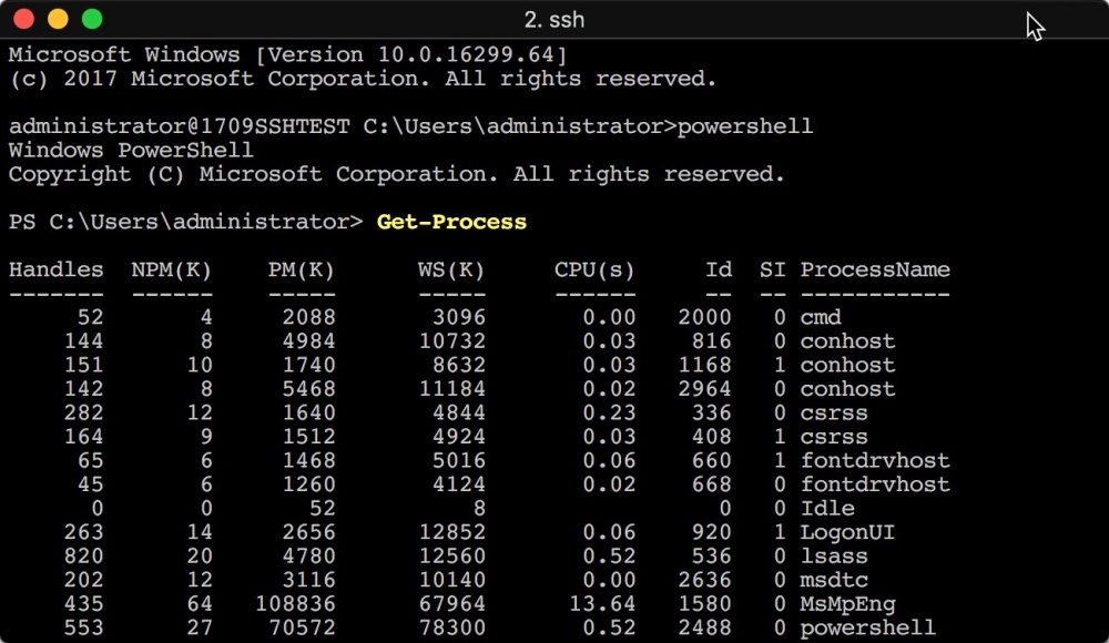 Управляем Windows Server по SSH в облаке Azure Pack Infrastructure - 3