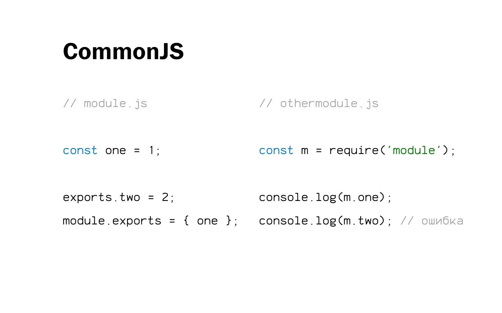 Module exports function