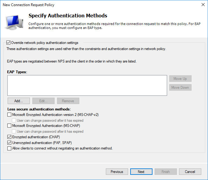 Authentication methods