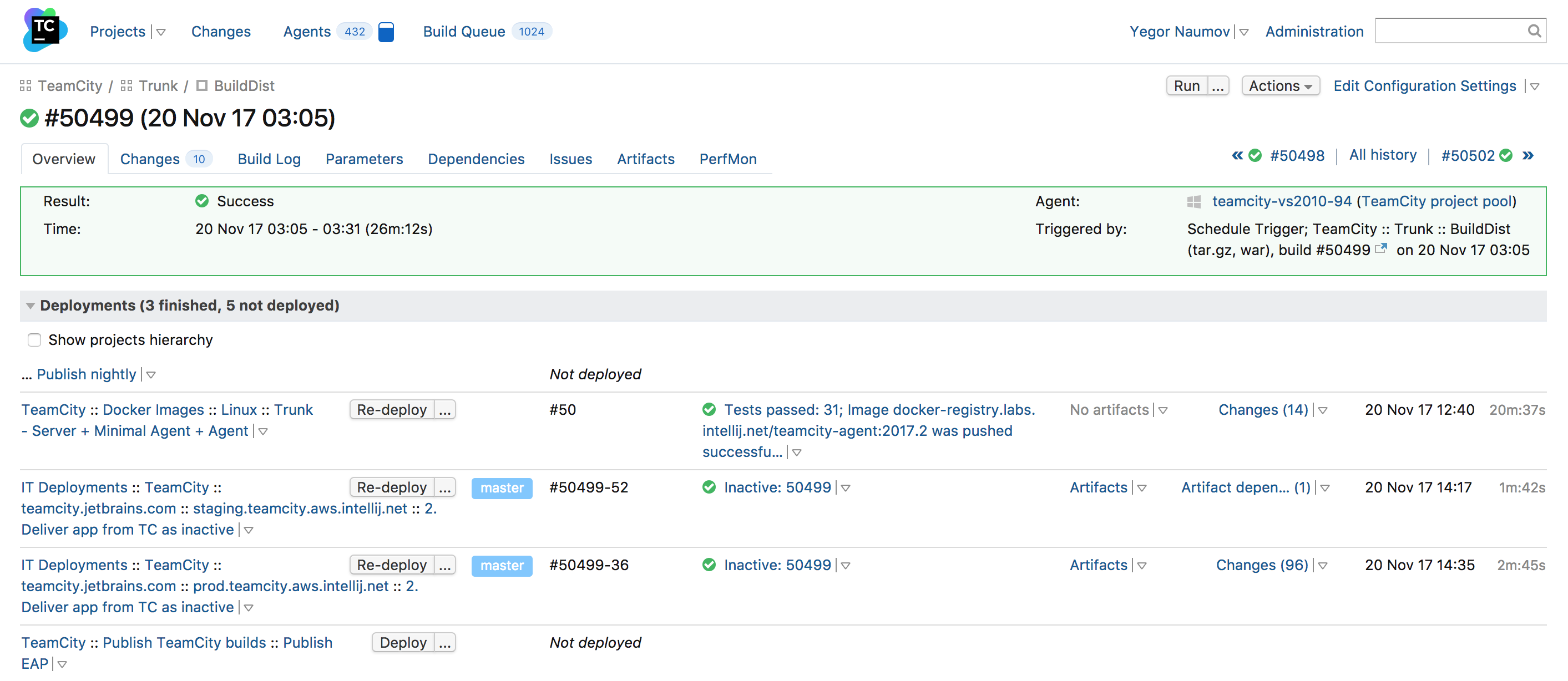 Teamcity agent. Teamcity build log. Teamcity deploy log. Teamcity Artifacts log. Teamcity job deploy log.