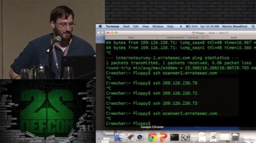 Конференция DEFCON 22. «Массовое сканирование Интернет через открытые порты». Роберт Грэхам, Пол МакМиллан, Дэн Тэнтлер - 10