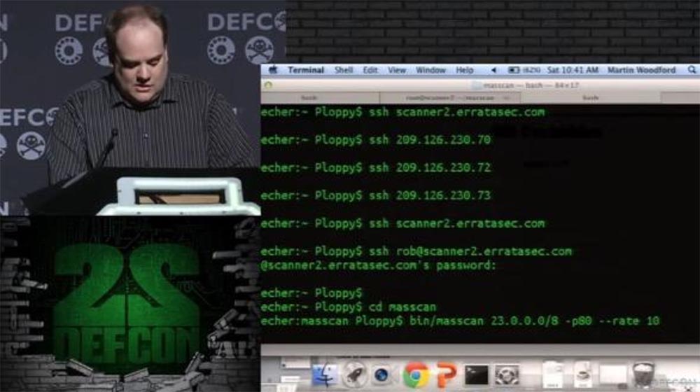 Конференция DEFCON 22. «Массовое сканирование Интернет через открытые порты». Роберт Грэхам, Пол МакМиллан, Дэн Тэнтлер - 11