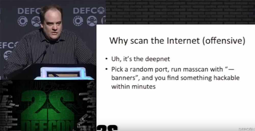 Конференция DEFCON 22. «Массовое сканирование Интернет через открытые порты». Роберт Грэхам, Пол МакМиллан, Дэн Тэнтлер - 2