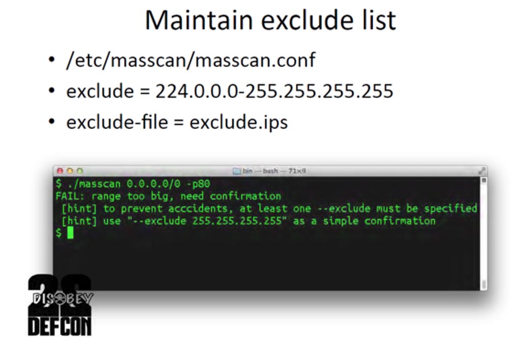 Конференция DEFCON 22. «Массовое сканирование Интернет через открытые порты». Роберт Грэхам, Пол МакМиллан, Дэн Тэнтлер - 4