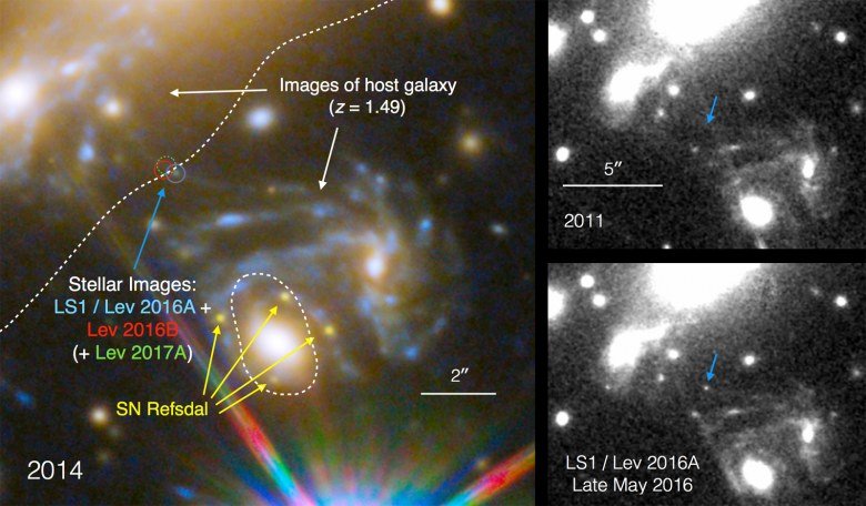 Космический телескоп Hubble обнаружил самую далекую звезду