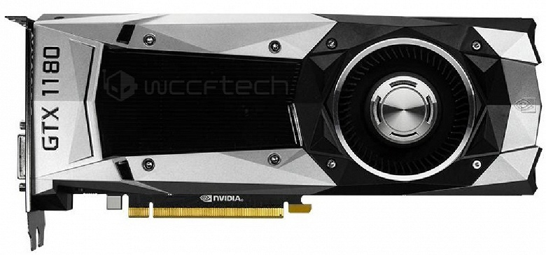 Основой GeForce GTX 1180 послужит графический процессор на архитектуре Turing