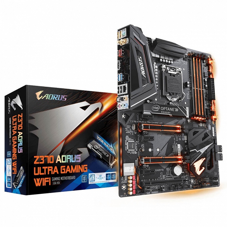 Системные платы Gigabyte Z370 Aorus оснащены памятью Intel Optane