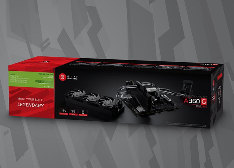 В комплект для сборки СВО EK Fluid Gaming A360G входит радиатор типоразмера 360 мм