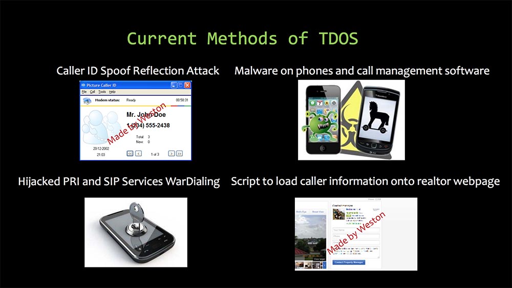Конференция DEFCON 22. «DDOS атака сотовым телефоном за $2 в день: 70 звонков в минуту». Вестон Хеккер - 5