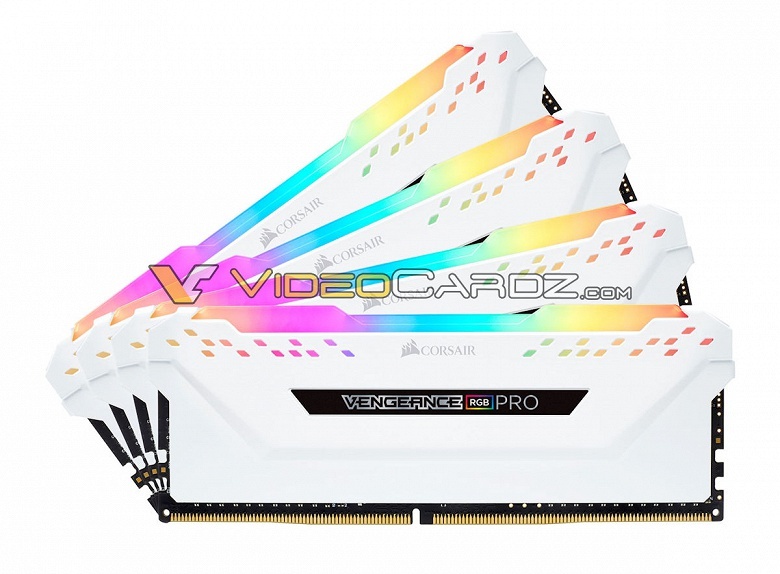 Появились изображения модулей памяти Corsair Vengeance RGB PRO