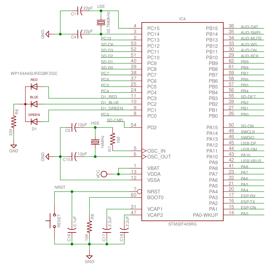 Схема подключения stm32