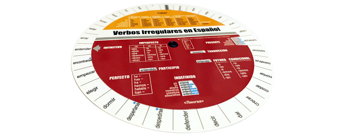 таблица-вертушка неправильных глаголов