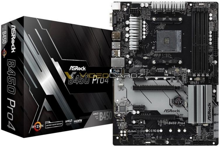 Опубликованы изображения материнских плат ASRock, ASUS, Gigabyte и MSI на чипсете AMD B450