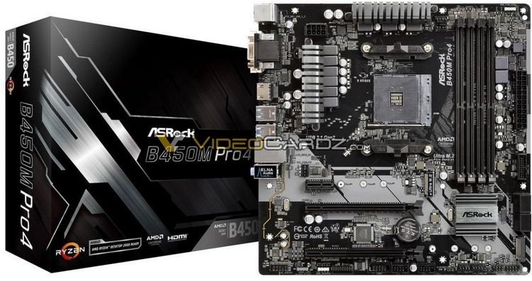 Опубликованы изображения материнских плат ASRock, ASUS, Gigabyte и MSI на чипсете AMD B450