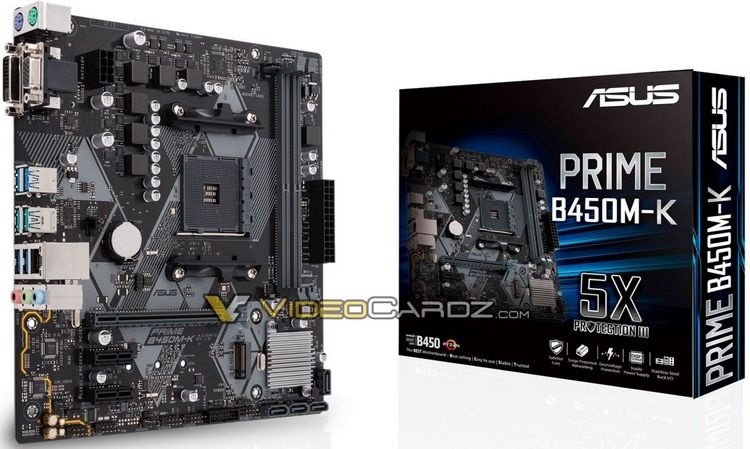 Опубликованы изображения материнских плат ASRock, ASUS, Gigabyte и MSI на чипсете AMD B450