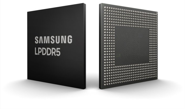 Samsung представила 8-гигабитные модули LPDDR5 DRAM для смартфонов