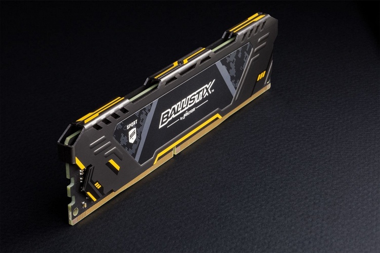 Начались продажи модулей памяти Crucial Ballistix Sport AT