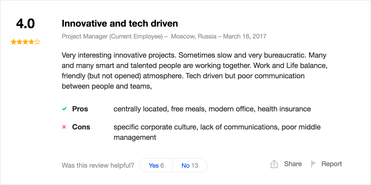 Где и как разработчики оценивают своих работодателей? Сервисы оценки компаний в ИТ-индустрии - 6