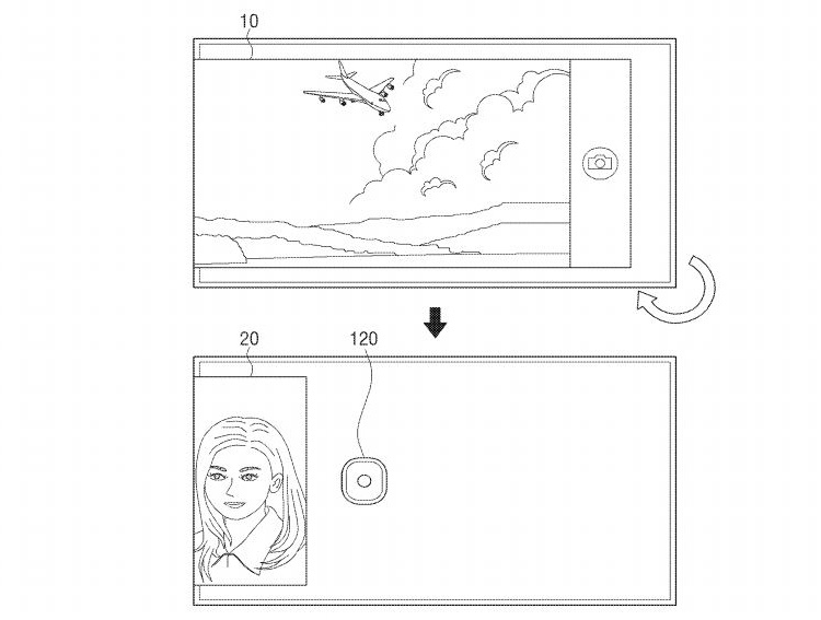 В Samsung придумали селфи-смартфон с дисплеем на обратной стороне