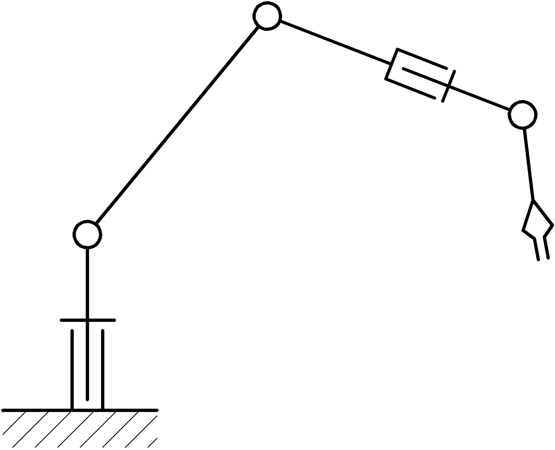 Кинематическая схема робота манипулятора