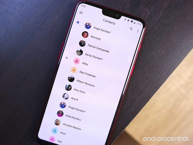 Приложение Google Контакты обновилось, получив новый дизайн