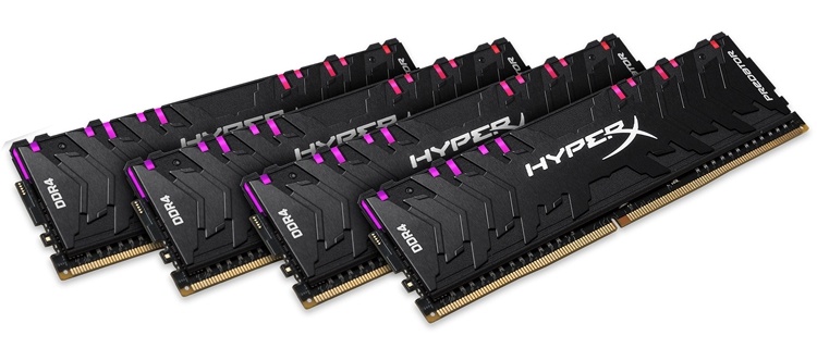 Новые модули памяти HyperX Predator DDR4 работают на частоте до 4133 МГц