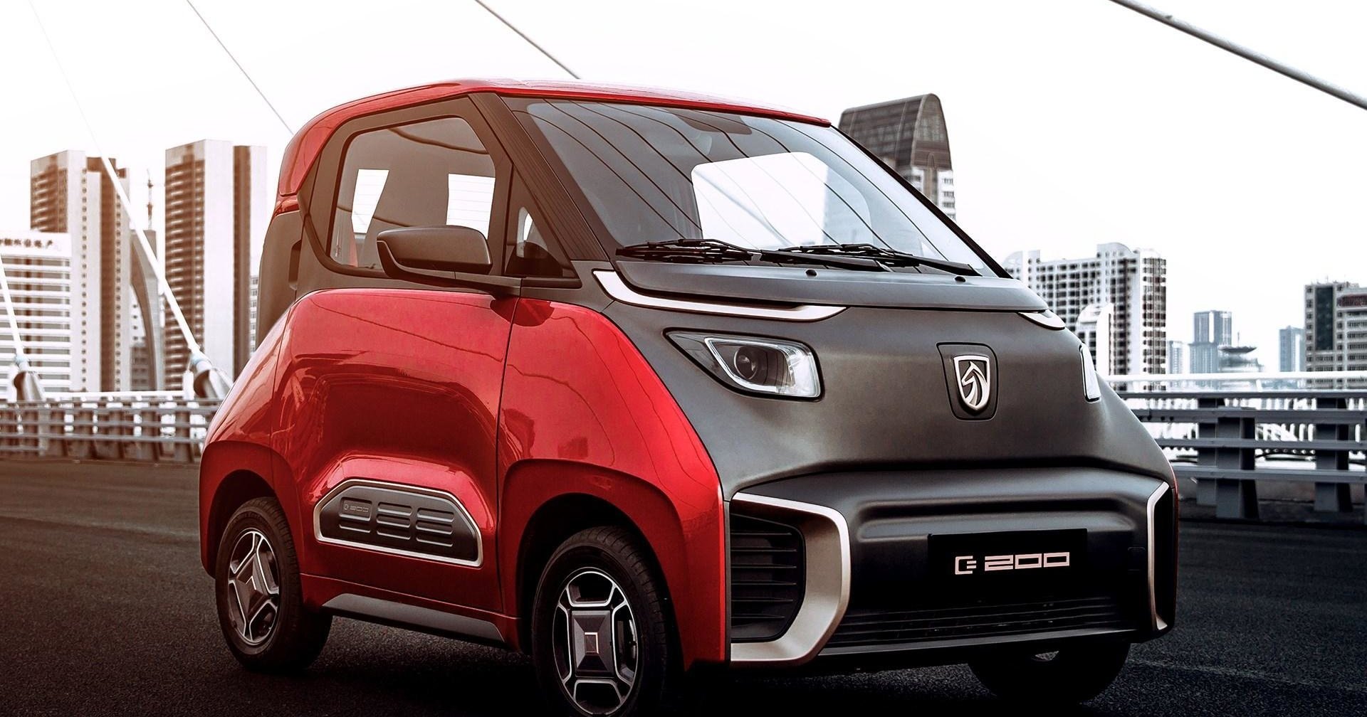 Baojun E200 – новый стильно-нелепый микрокар из Китая