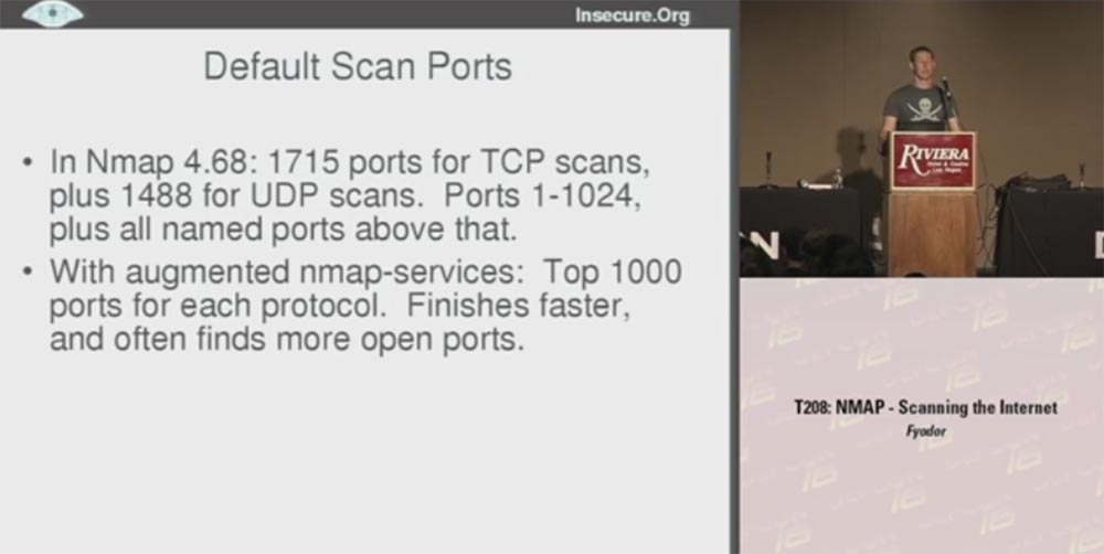 Конференция DEFCON 16. Фёдор, хакер InSecure.org. NMAP-cканирование Интернет - 11
