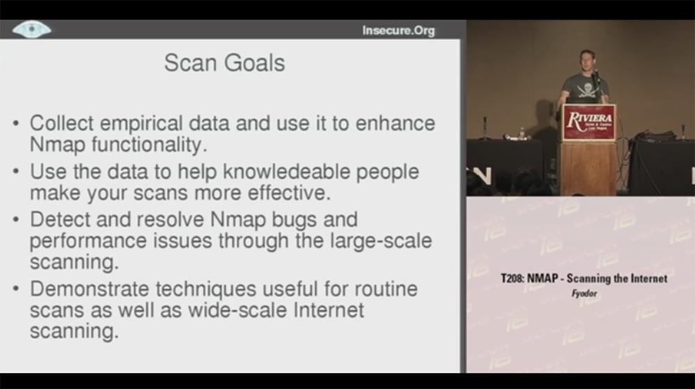 Конференция DEFCON 16. Фёдор, хакер InSecure.org. NMAP-cканирование Интернет - 2