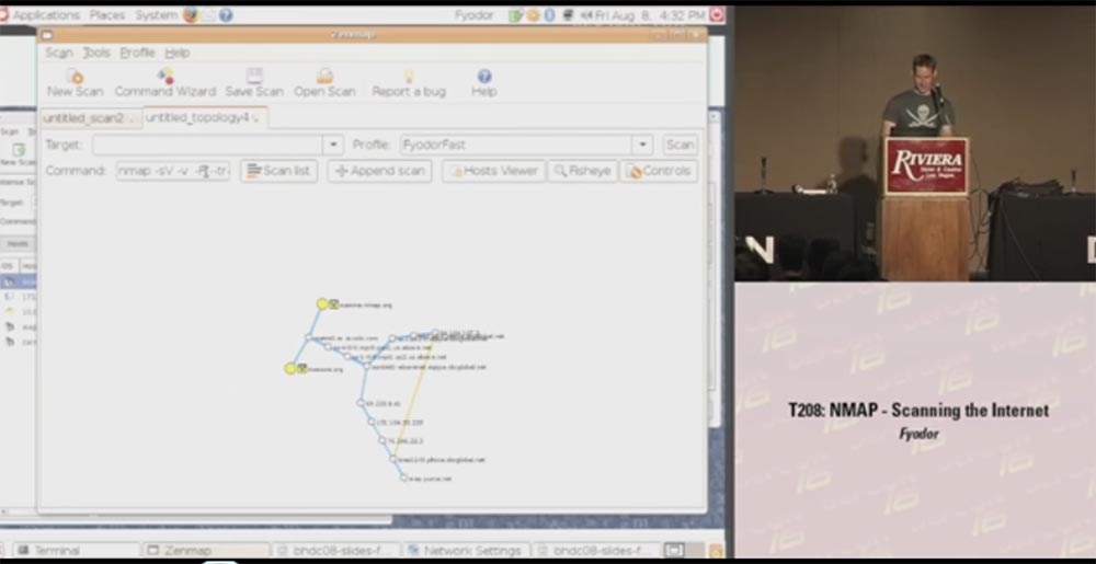 Конференция DEFCON 16. Фёдор, хакер InSecure.org. NMAP-cканирование Интернет - 21