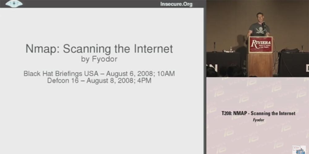 Конференция DEFCON 16. Фёдор, хакер InSecure.org. NMAP-cканирование Интернет - 1