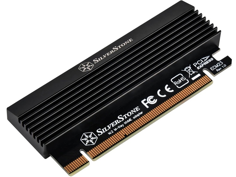 Адаптер SilverStone ECM23 позволит установить SSD-модуль M.2 в слот PCIe