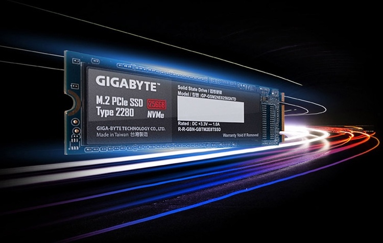 GIGABYTE представила твердотельные накопители NVMe M.2 SSD