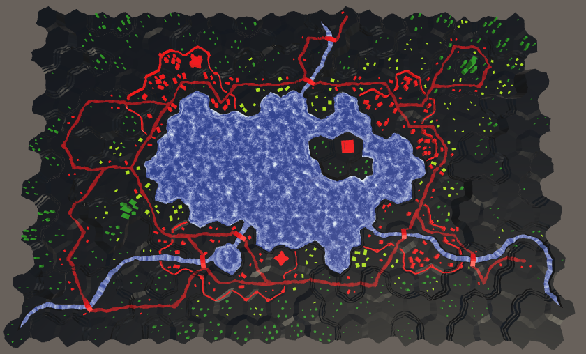 Карты из шестиугольников в Unity: туман войны, исследование карты, процедурная генерация - 5