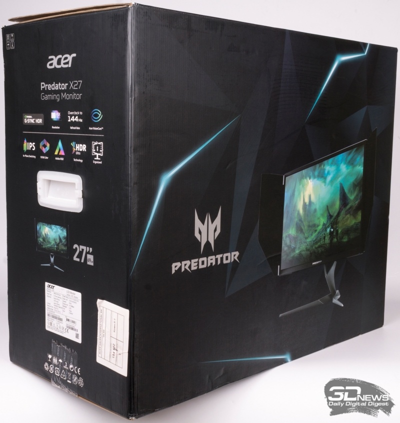 Новая статья: Обзор 27-дюймового игрового 4K-монитора Acer Predator X27: игровой соправитель