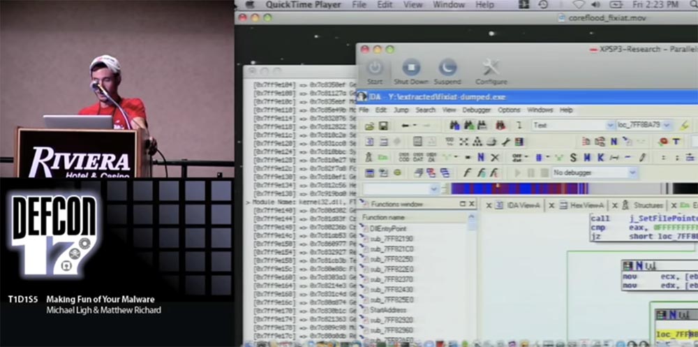 Конференция DEFCON 17. Посмеёмся над вашими вирусами! Часть 2 - 1
