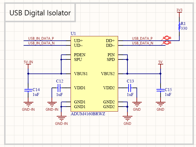 Usb изолятор схема