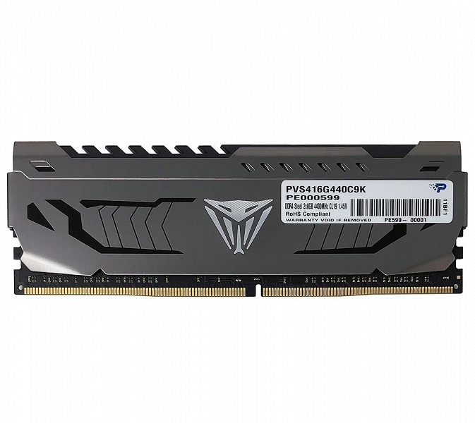 Модули памяти Patriot Viper Steel DDR4-4400 работают с задержками CL19-19-19-39 