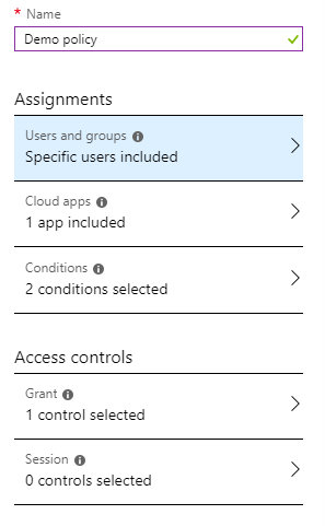 Conditional Access как механизм контроля доступа - 2