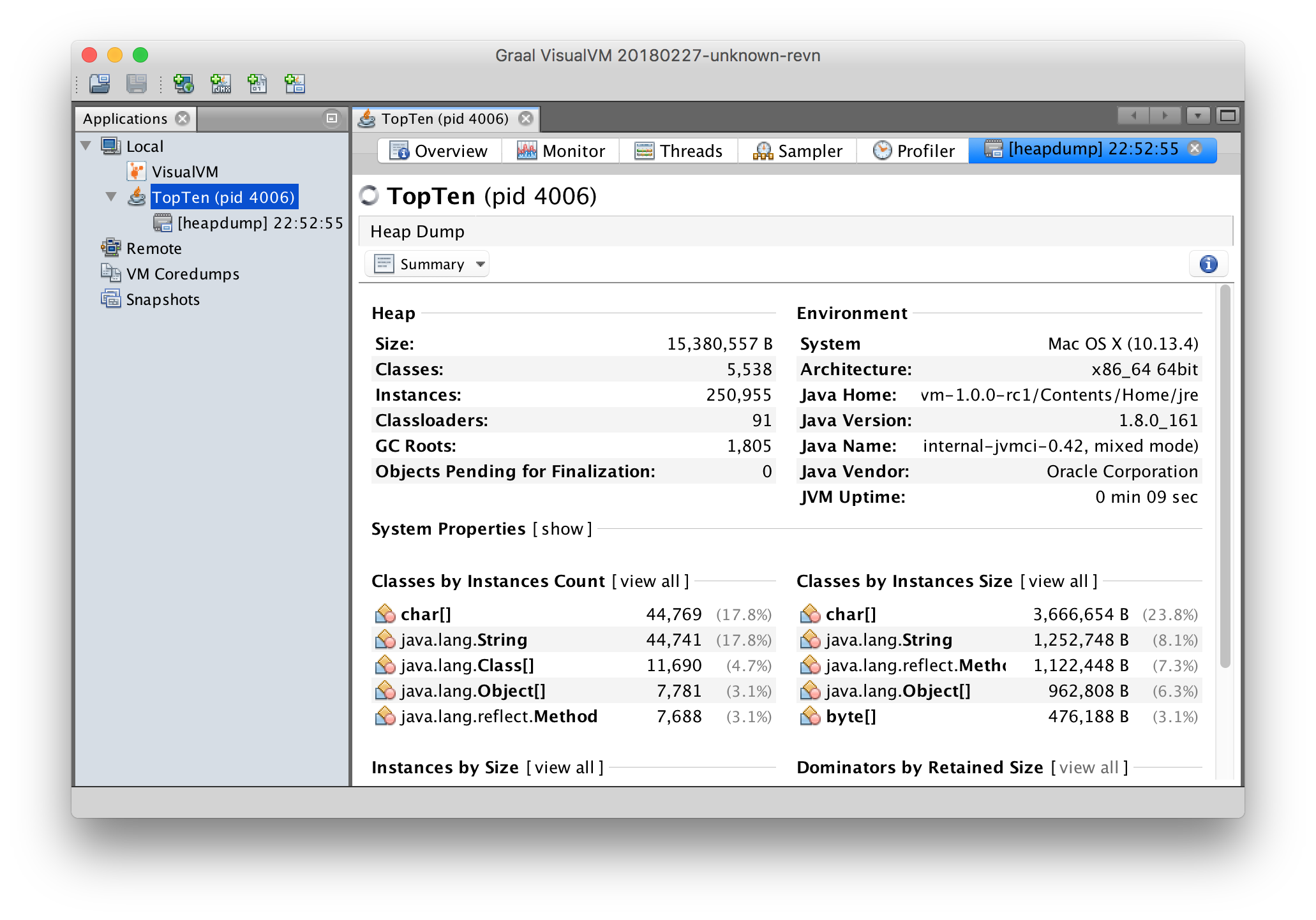 Create remote thread. VISUALVM. Java Oracle + GRAALVM Oracle. Программа RDT. Java-Mode.