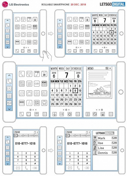 LG готовит к выпуску смартфон-свиток