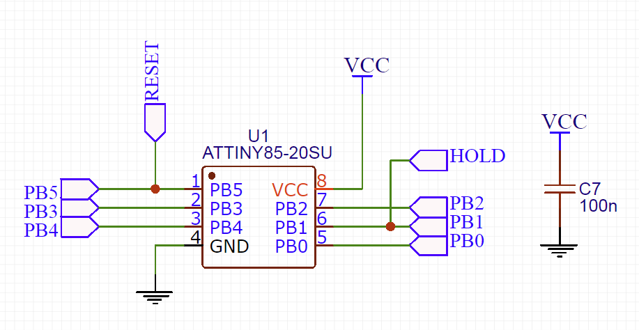 Digispark attiny85 схема