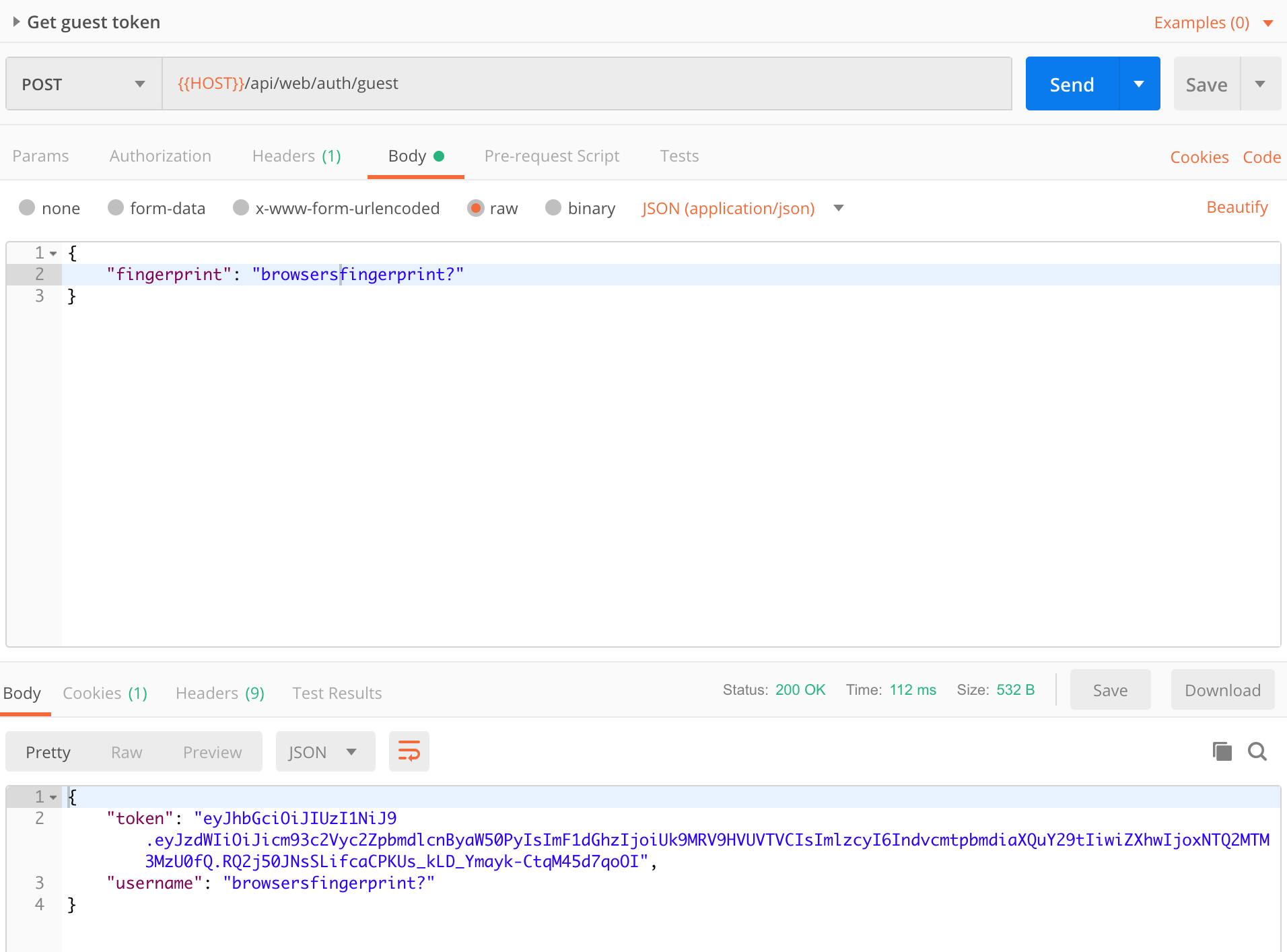 Jsontoken start array